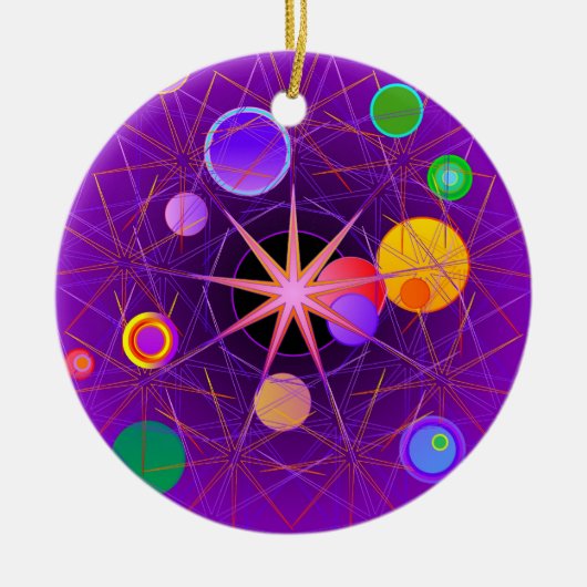 Zerstreuen von Engeln Keramik Ornament (Vorne)