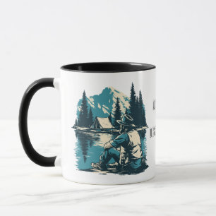 Zerstreut & Abgekoppelt Vintage-Bergcampen Tasse