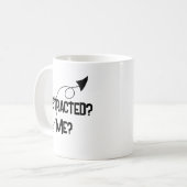 Zerstreut? Ich? Lustiger ADHD-Becher Kaffeetasse (Vorderseite Links)