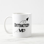 Zerstreut? Ich? Lustiger ADHD-Becher Kaffeetasse (Links)