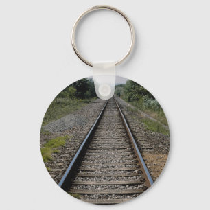 Zerstreute Bahnlinie Schlüsselanhänger