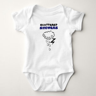 zerstreute Duschen Baby Strampler
