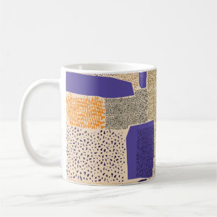 Zerstreute geometrische Linien: Abstrakte Kunst Kaffeetasse