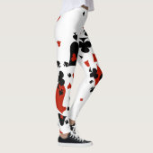 Zerstreute Karten-Reihen Leggings (Rechts)