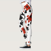Zerstreute Karten-Reihen Leggings (Links)