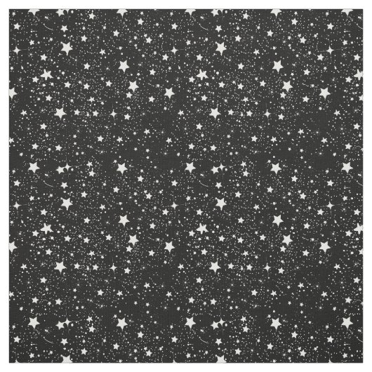 Zerstreute Schwarzweiss-Sterne Stoff (Muster)