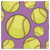 Zerstreute Softball-Bälle Stoff (Nahaufnahme)
