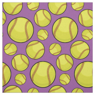 Zerstreute Softball-Bälle Stoff