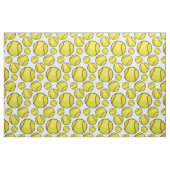 Zerstreute Softball-Bälle weiß Stoff (Fat Quarter (45,7 x 55,9 cm))