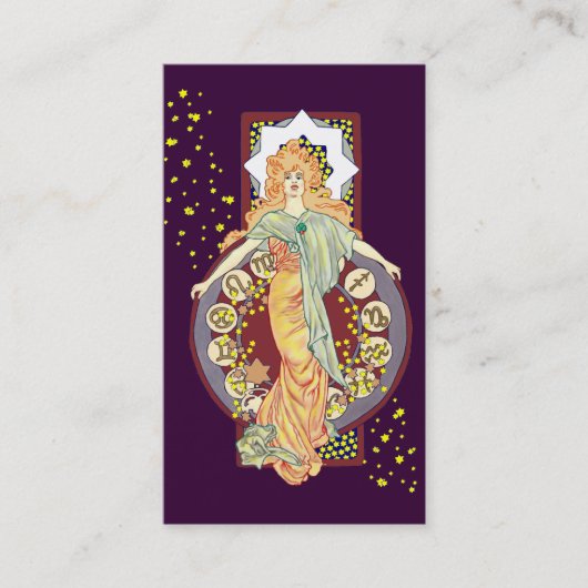 Zerstreute Stern-Visitenkarte Visitenkarte (Vorderseite)