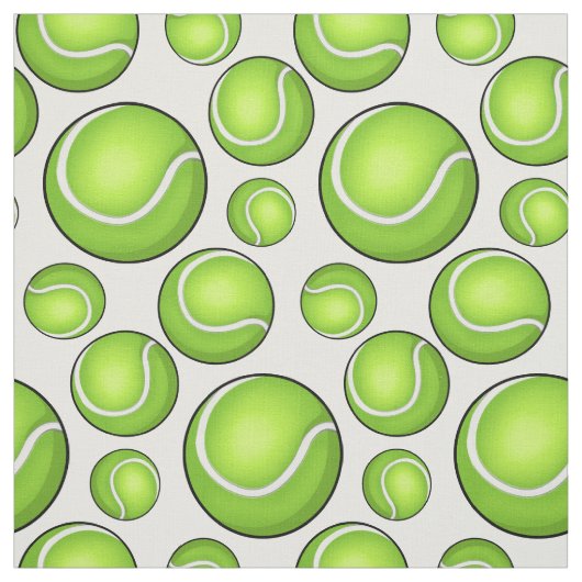 Zerstreute Tennisbälle Stoff (Muster)
