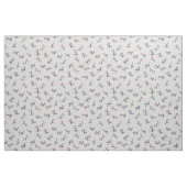 Zerstreute Weihnachts-Haie auf Hellgrau Stoff (Fat Quarter (45,7 x 55,9 cm))