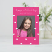 Zerstreuter Herzen Klassenzimmer-Valentinsgruß Einladung (Stehend Vorderseite)