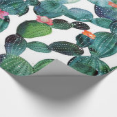 Zerstreuter Wüste Prickley Birnen-Kaktus Geschenkpapier (Ecke)