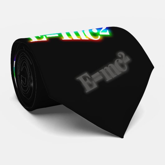 Zerstreutes buntes glühendes E=mc 2% pipe% Krawatte (Gerollt)