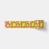 Zerstreutes Softball-Rosa Satinband (Vorderseite)