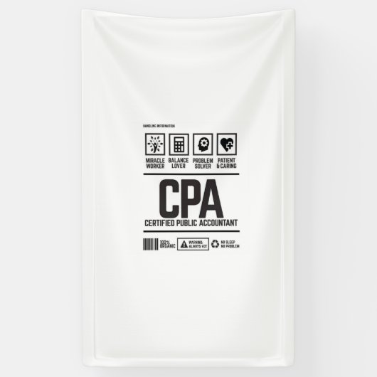 zertified public accountant-CPA Banner (Vertikal)