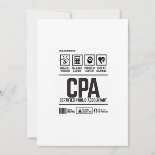 zertified public accountant-CPA Einladung