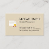 Zertifikat (Vorderseite)