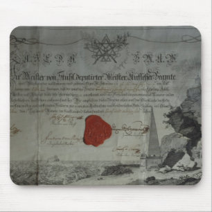 Zertifikat ausgestellt durch den Worshipful Mousepad