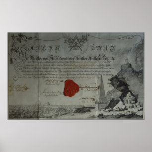 Zertifikat ausgestellt durch den Worshipful Poster