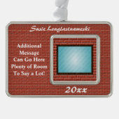 Zertifikat, Diplom oder Preis-Verzierung Rahmen-Ornament Silber (Vorderseite)