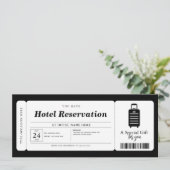 Zertifikat für den Hotelreservierungsort Einladung (Stehend Vorderseite)