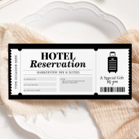 Zertifikat für den Hotelreservierungsort
