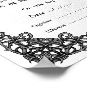 ZERTIFIKAT FÜR DIE ZELTIFIKATION - Weißes Poster (Ecke)