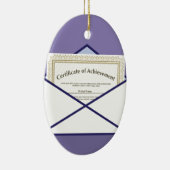 Zertifikat im Umschlag-Vektor Keramik Ornament (Rechts)