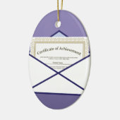 Zertifikat im Umschlag-Vektor Keramik Ornament (Links)