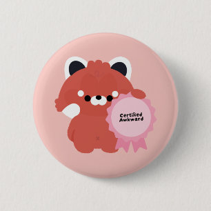 Zertifiziert Peinlicher Roter Panda Button