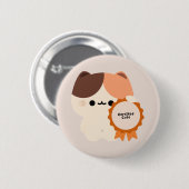 Zertifiziert süße Katze Button (Vorne & Hinten)
