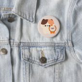 Zertifiziert süße Katze Button (Beispiel)