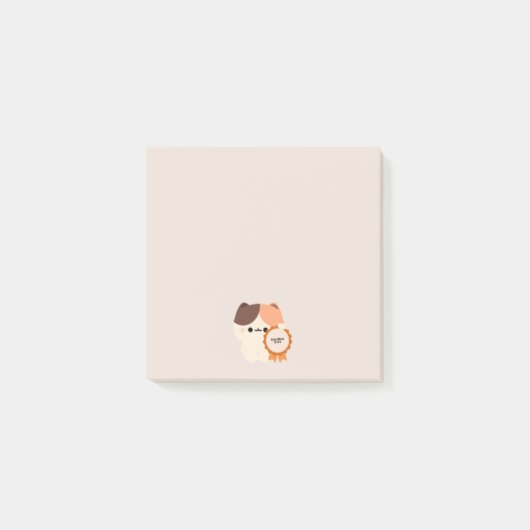 Zertifiziert süße Katze Post-it Klebezettel (Vorderseite)