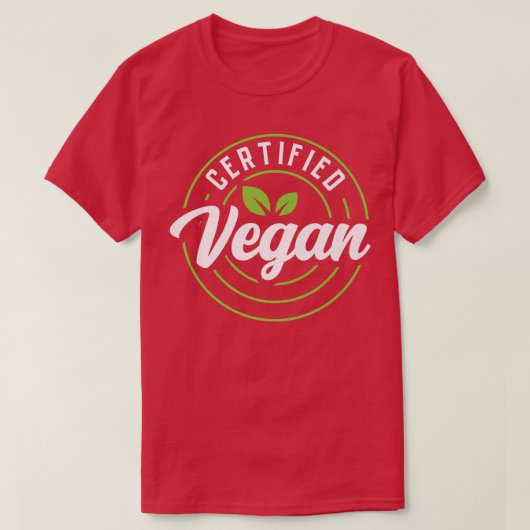 Zertifiziert Vegan mit Veggies Gewürzvegetation T-Shirt (Design vorne)