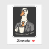 Zertifizierte alberne Gans Aufkleber (Blatt)