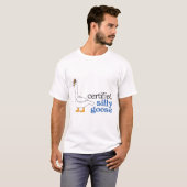 Zertifizierte Alberne Gans mit ansprechbarem Prope T-Shirt (Vorne ganz)