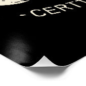 Zertifizierte alberne Gans Poster (Ecke)