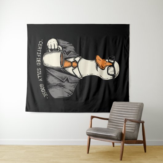 Zertifizierte alberne Gans Wandteppich (Beispiel (Horizontal))