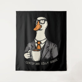Zertifizierte alberne Gans Wandteppich