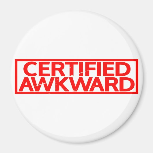 Zertifizierte Awkward-Briefmarke Magnet (Vorne)