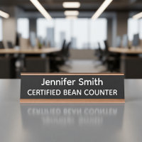 Zertifizierte Bohnenzähler Personalisiertes Namens