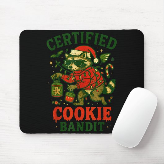 Zertifizierte Cookie Bandit, Funny Christmas Light Mousepad (Mit Mouse)