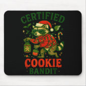 Zertifizierte Cookie Bandit, Funny Christmas Light Mousepad (Vorne)