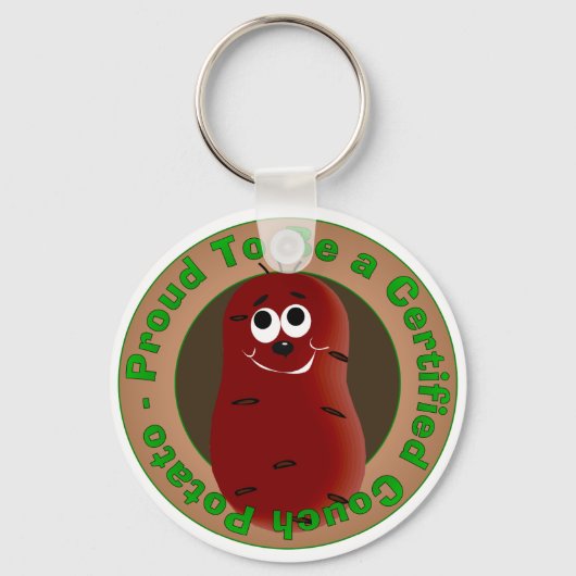 Zertifizierte Couch Potato Schlüsselanhänger (Vorderseite)