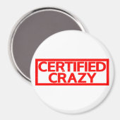 Zertifizierte Crazy-Briefmarke Magnet (Vorderseite/Rückseite)