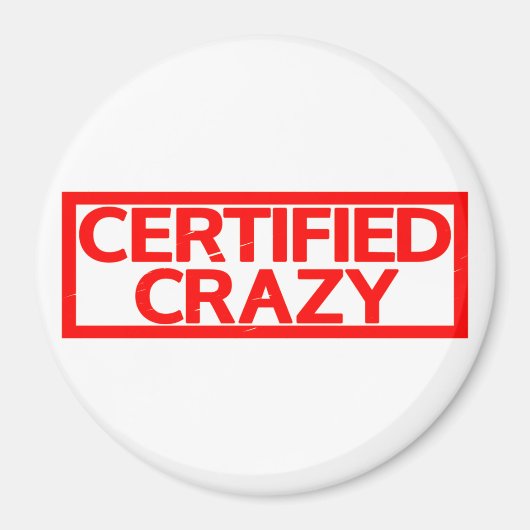Zertifizierte Crazy-Briefmarke Magnet (Vorne)