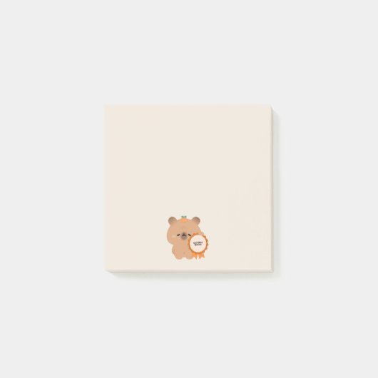 Zertifizierte Delulu-Kapybara Post-it Klebezettel (Vorderseite)