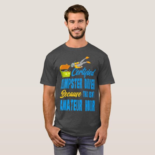 Zertifizierte Dumpster Diver Premium T-Shirt (Vorne ganz)